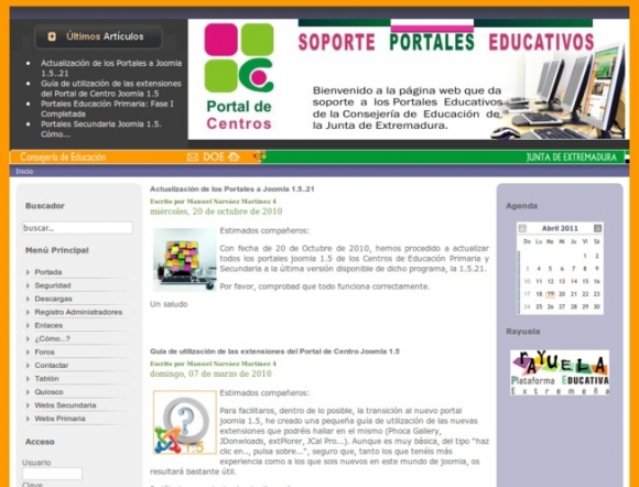 ConsejerÃ­a de EducaciÃ³n de la Junta de Extremadura - Portal de Centros Educativos
