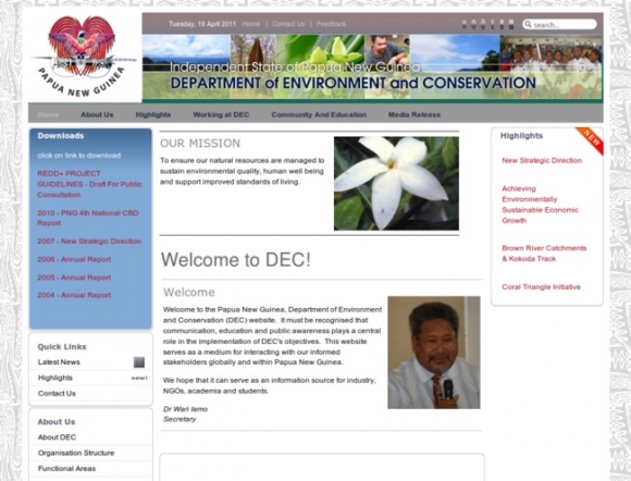 Department of Environment and Conservation - Papua New Guinea