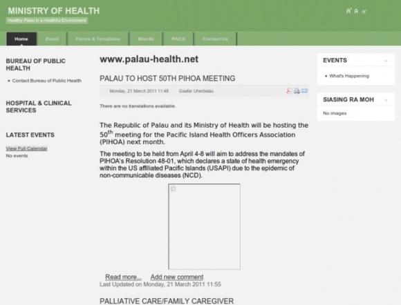 Ministry of Health - Palau