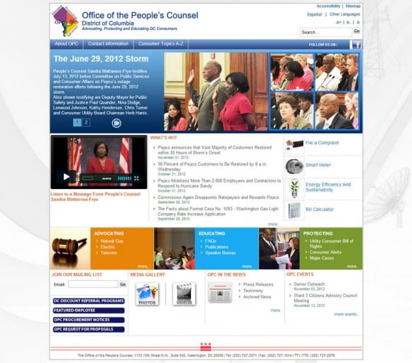 Office of the People's Counsel for the District of Columbia