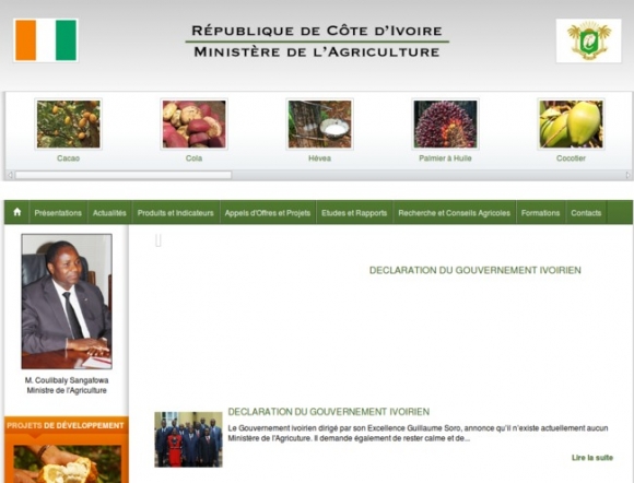 Ministry of Agriculture - Cote d'Ivoire