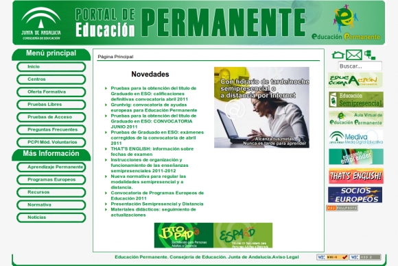 Consejeraa De Educacia N De La Junta De Andalucaa Portal De Educacia N Permanente Explore Government Websites Built With Joomla