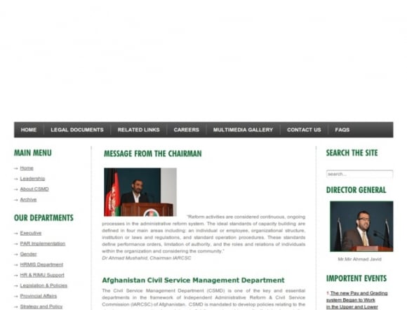 Civil Service Management Department