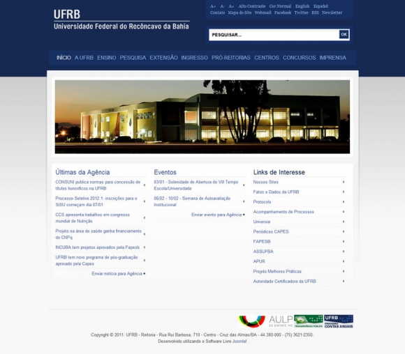 UFRB - Universidade Federal do RecÃ´ncavo da Bahia