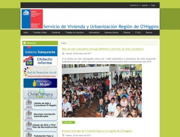 Servicio Vivienda y Urbanismo RegiÃ³n O'Higgins
