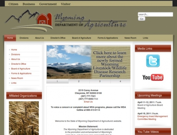 State of Wyoming Department of Agriculture